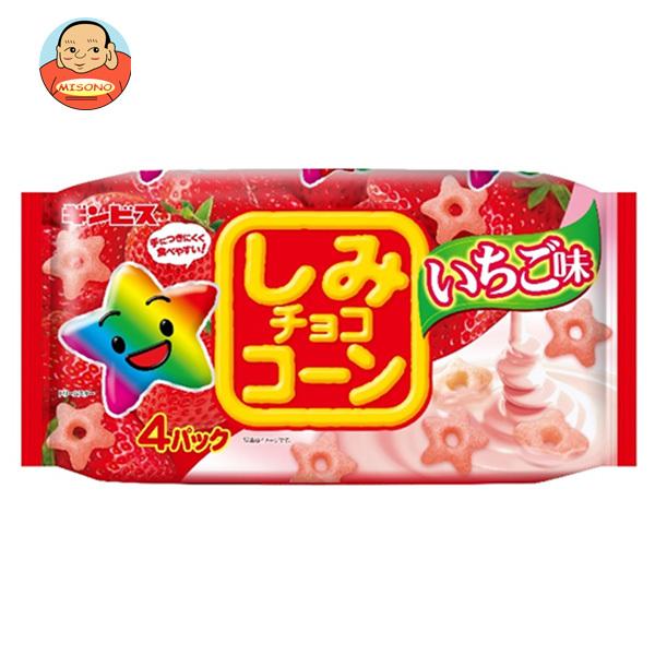ギンビス 【賞味期限2026.11】ギンビス しみチョココーン いちご味 4P