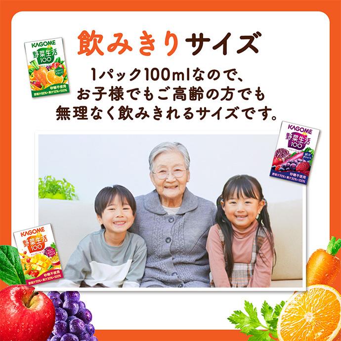野菜生活100 カゴメ オリジナル 100ml紙パック×30本入｜ 送料別 : 味園