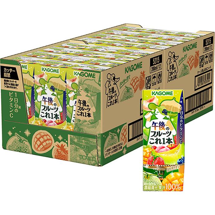 KAGOME（カゴメ） 午後のフルーツこれ一本 リーフパック 200ml紙パック