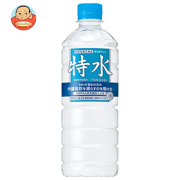 サントリー 特水【機能性表示食品】【自販機用】 600mlペットボトル×24本入｜ 送料別（Yahoo!・味園サポート ヤフー店）
