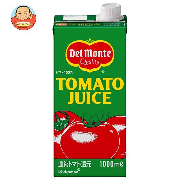 トマトジュース１㍑　６本入　説明文は必ず一読下さい。 デルモンテ トマトジュース 1L紙パック×6本入｜ 送料別 : 味園サポート