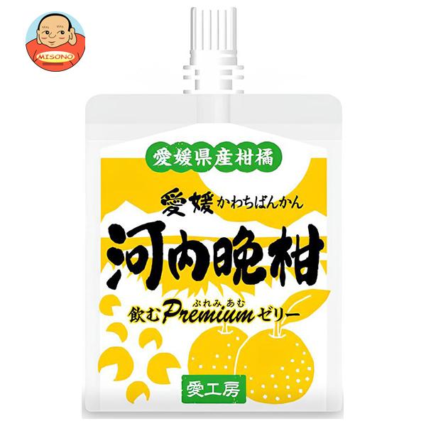 愛工房 飲むぷれみあむゼリー 河内晩柑 180gパウチ×30本入｜ 送料別
