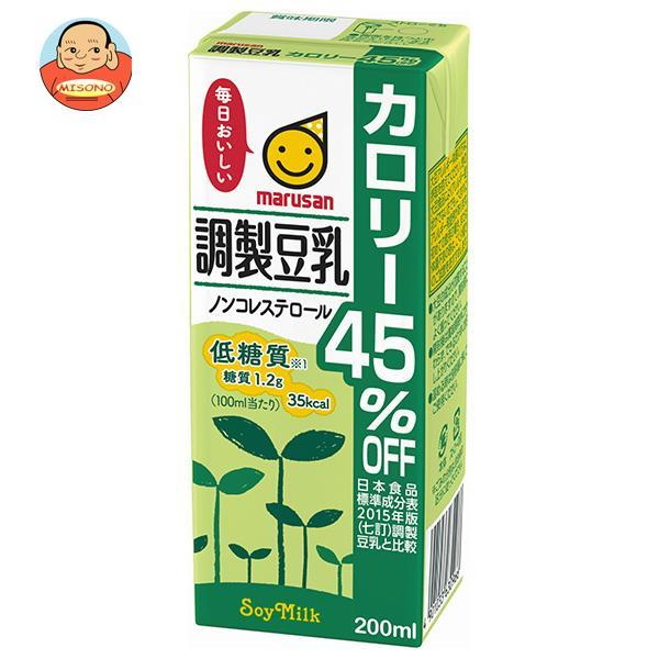 マルサンアイ 激安☆超特価 調製豆乳 日本最大級の品揃え カロリー45％オフ 200ml紙パック×24本入