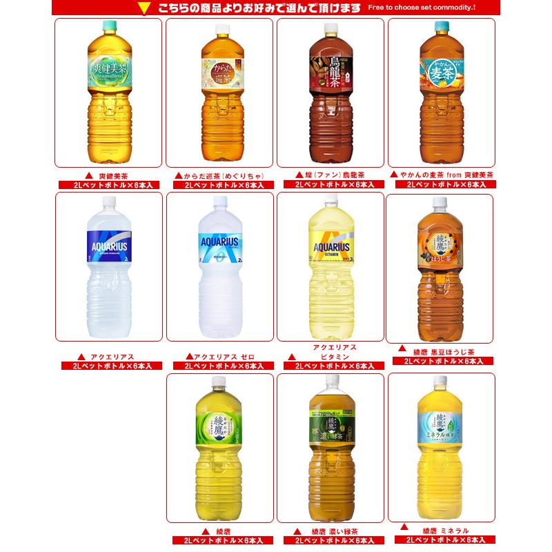 Coca Cola（コカコーラ） コカコーラ社製品 選べる2ケースセット 2L