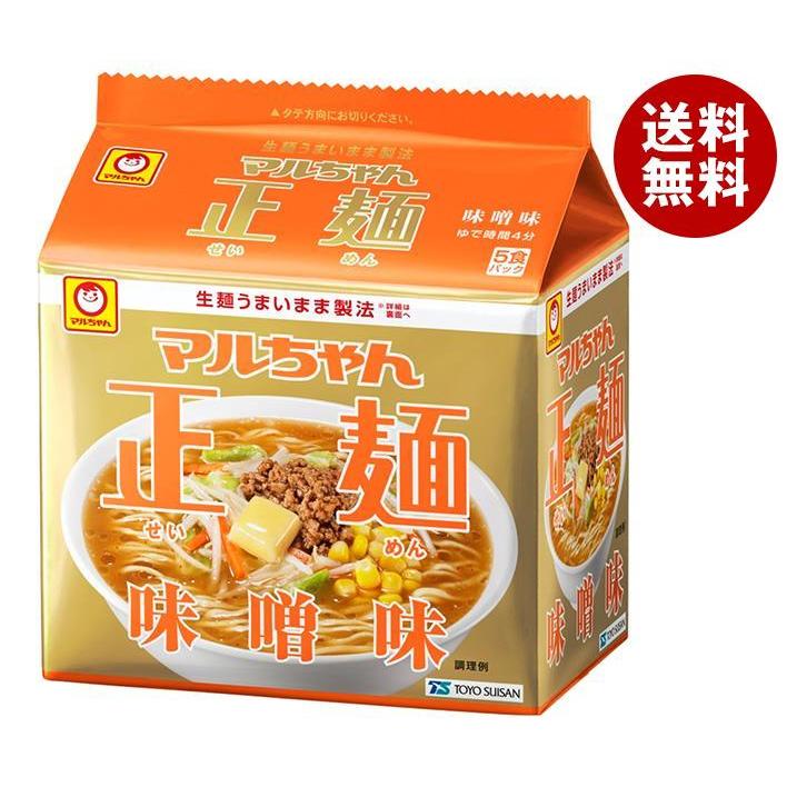 東洋水産 マルちゃん正麺 味噌味 (108g×5食)×6個入｜ 送料無料