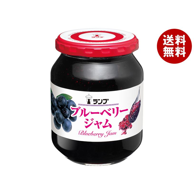 アヲハタ ランプ ブルーベリージャム 380g瓶×12個入×(2ケース)｜ 送料