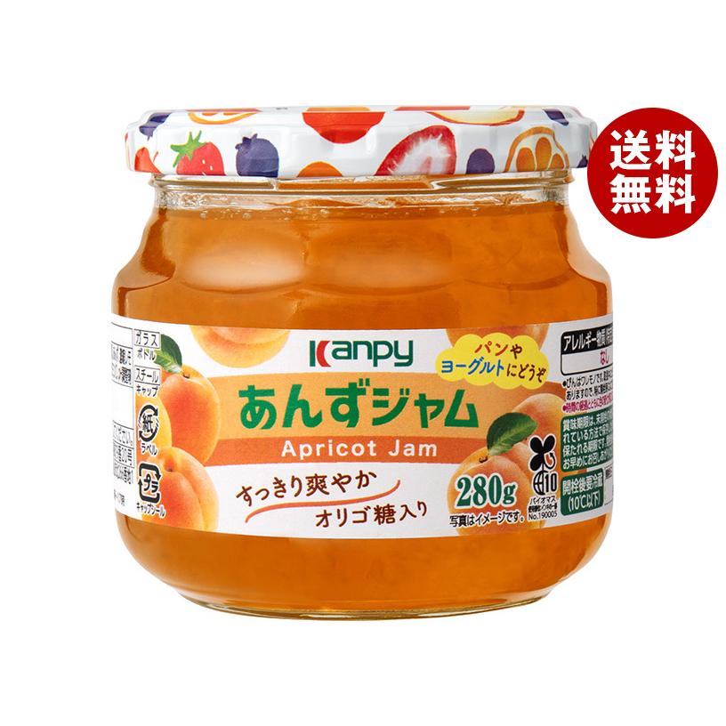 カンピー あんずジャム 280g瓶×6個入×(2ケース)｜ 送料無料（Yahoo!・MISONOYA ヤフー店）