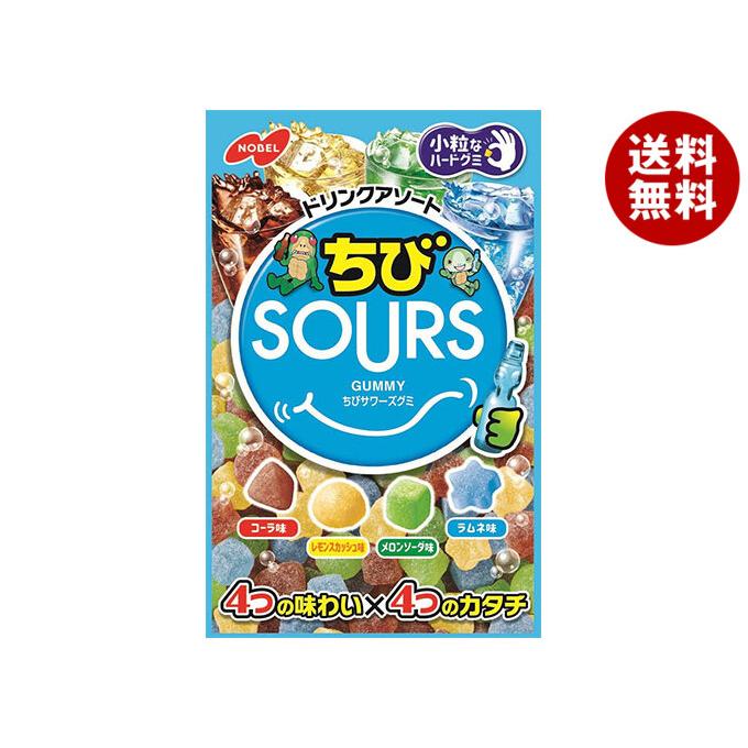 NOBEL ノーベル製菓 ちびサワーズ(SOURS) ドリンクアソート 80g×6袋入