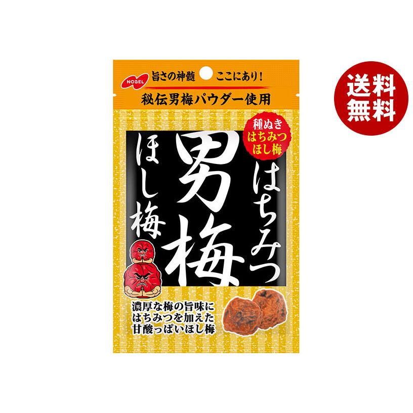 NOBEL ノーベル製菓 はちみつ男梅ほし梅 20g×6袋入×（2ケース）｜ 送料