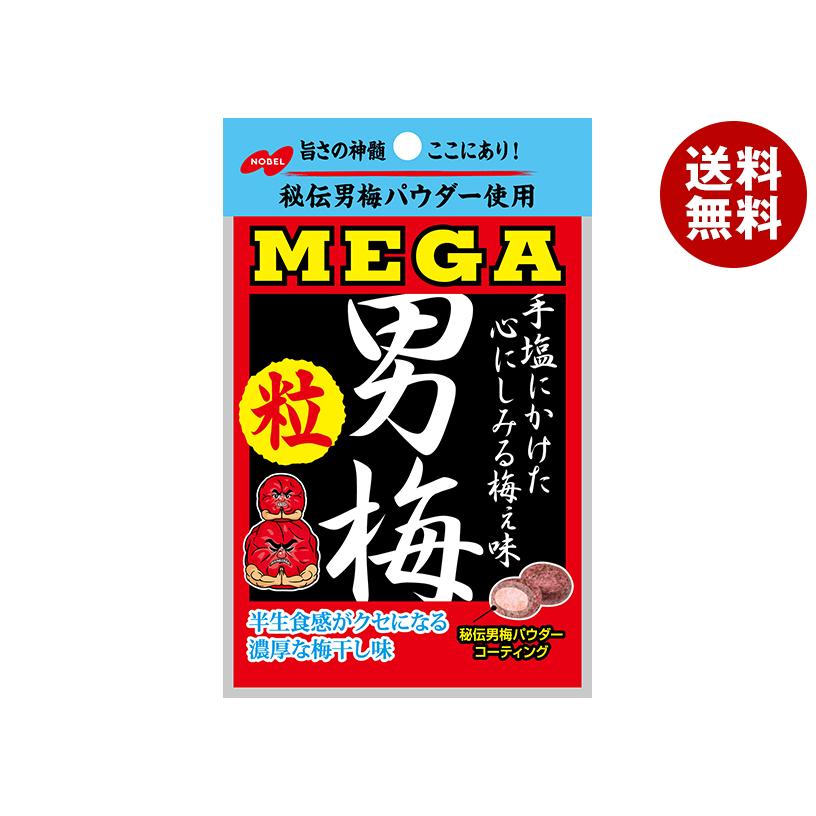 ノーベル製菓 MEGA 男梅 粒 36g×6個入｜ 送料無料 : MISONOYA ヤフー店