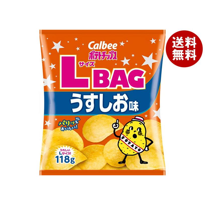 カルビー（Calbee） ポテトチップス LサイズBAG うすしお味 118g×12袋