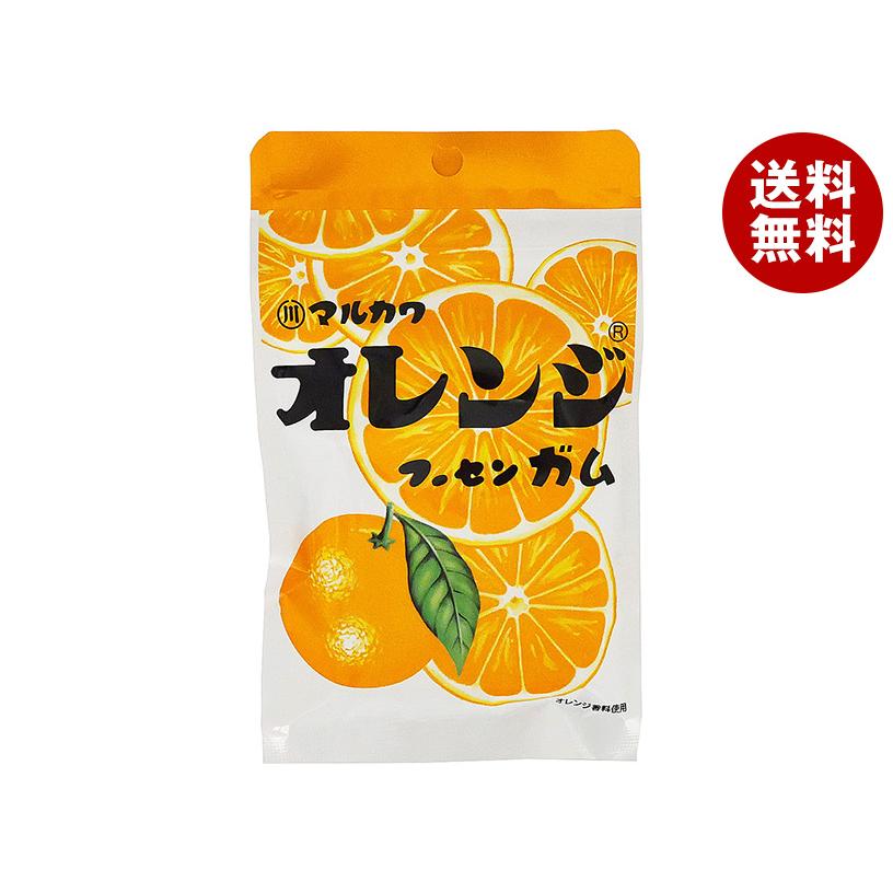 丸川製菓 チャック袋 オレンジ フーセンガム 47g×10袋入×(2ケース