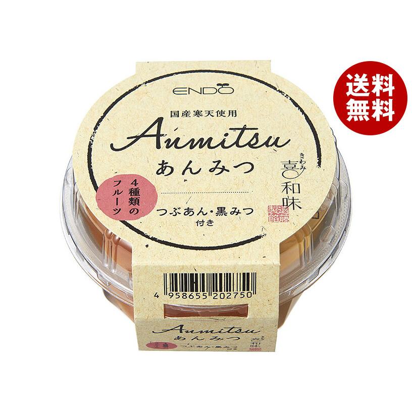遠藤製餡 喜和味 あんみつ 250g×24(6×4)個入×(2ケース)｜ 送料無料
