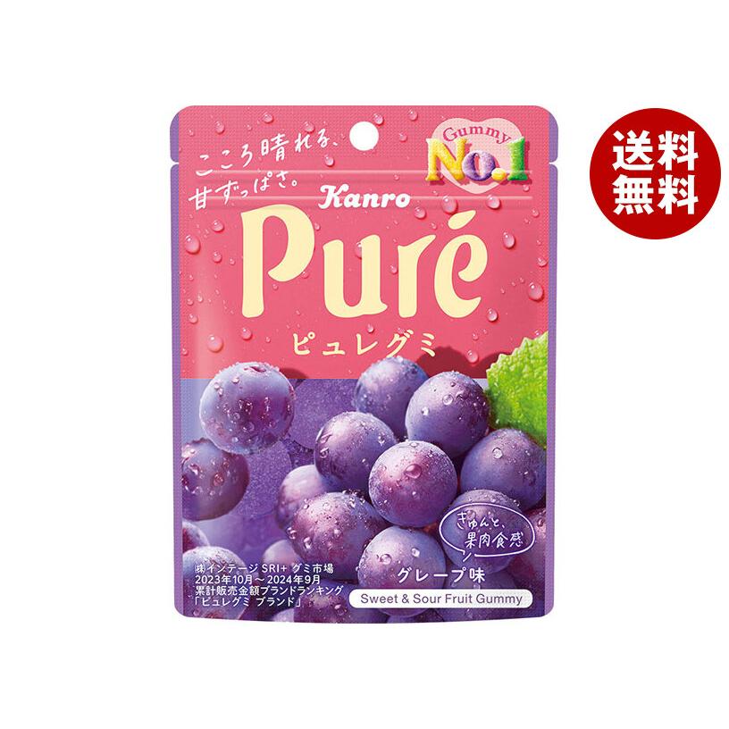 Kanro（カンロ） ピュレグミ グレープ 56g×6袋入×(2ケース)｜ 送料無料