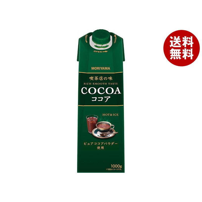 守山乳業 喫茶店の味 ココア 1000g紙パック×6本入×(2ケース