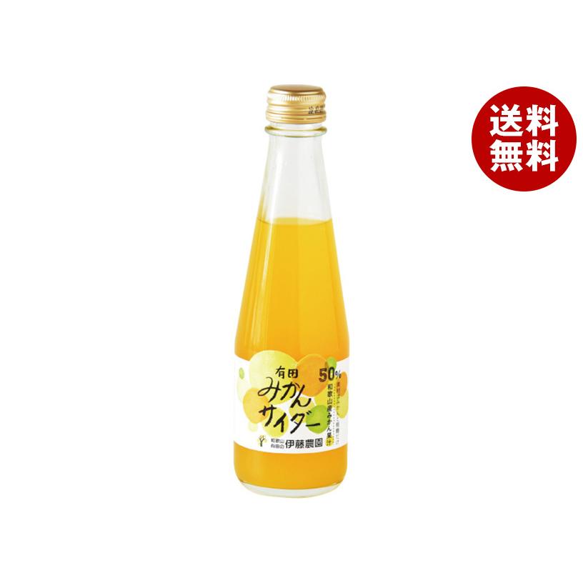 伊藤農園 有田みかんサイダー 200ml瓶×24本入×(2ケース)｜ 送料無料