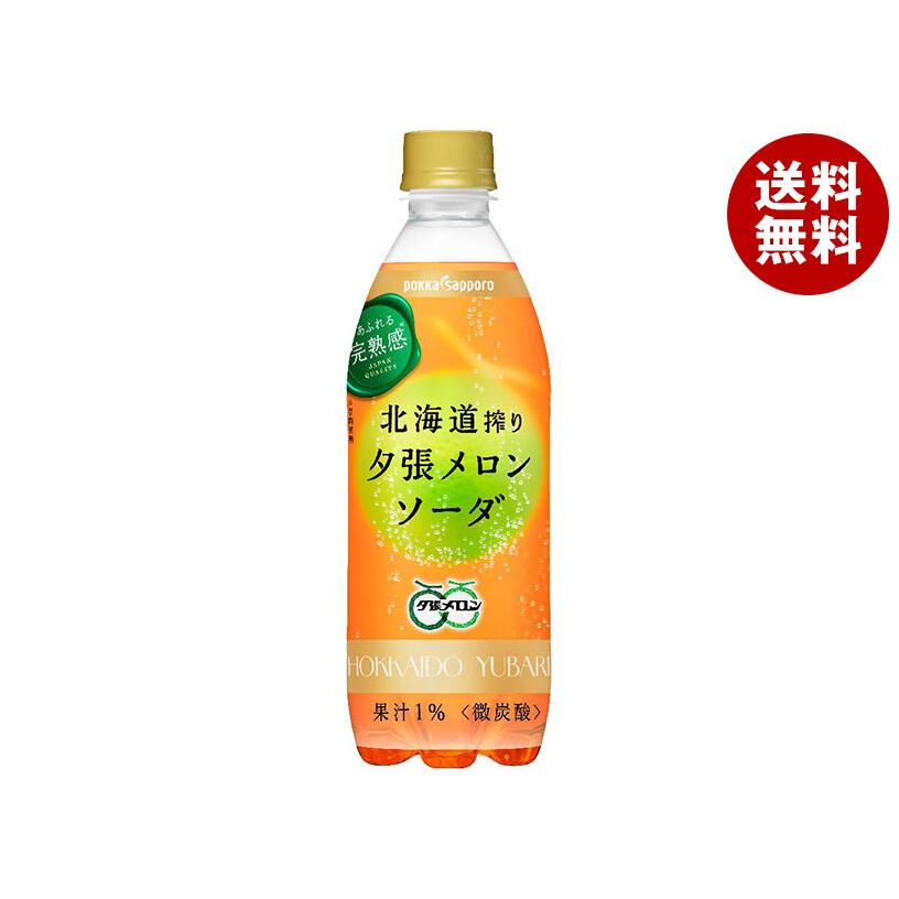 pokka sapporo（ポッカサッポロ） 北海道搾り 夕張メロンソーダ 500ml