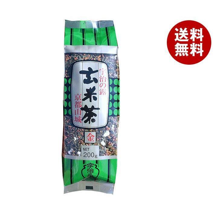 宇治の露製茶 宇治の露 玄米茶 (金) 200g×12袋入｜ 送料無料 嗜好品 茶飲料 茶葉 緑茶 玄米茶 袋｜misonoya