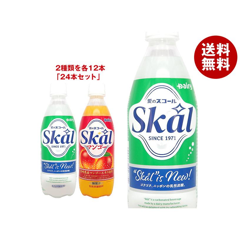 南日本酪農協同 スコール 詰め合わせセット 500mlペットボトル×24(2種