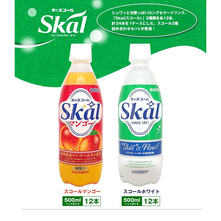 南日本酪農協同 スコール 詰め合わせセット 500mlペットボトル×24(2種