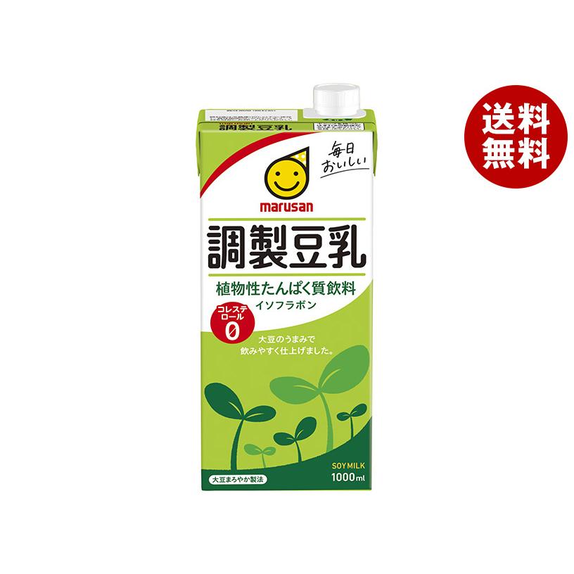 マルサンアイ 調製豆乳 1000ml紙パック×6本入｜ 送料無料 : MISONOYA
