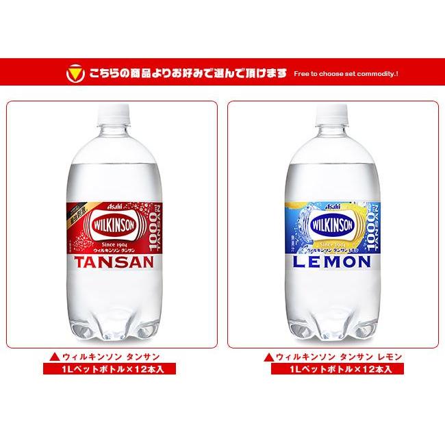 期間限定送料無料】アサヒ飲料 ウィルキンソン タンサンシリーズ 強炭酸 選べる2ケースセット 24本 カクテル 選べる 1Lペットボトル×24(12×2 )本入| ソーダ 炭酸水 割材 水、炭酸水 友桝飲料 クラブソーダ(炭酸水) 1Lペットボトル×15本入×(2ケース)