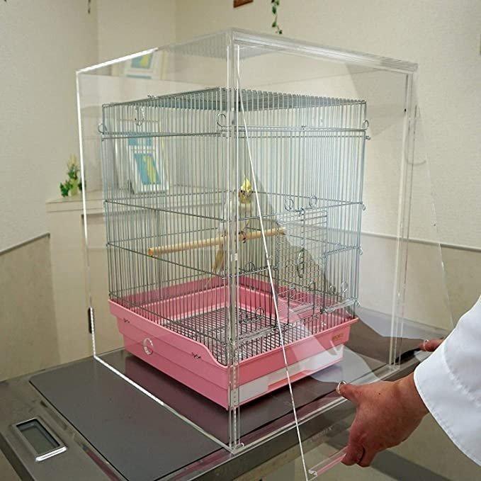 アクリルバードケージ HOEI みよし角G10鳥かご用 アクリルケージ 透明