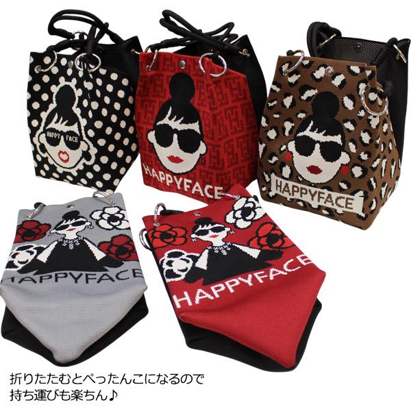 HAPPYFACE ハッピーフェイス ニットバッグ ニットトートバッグ