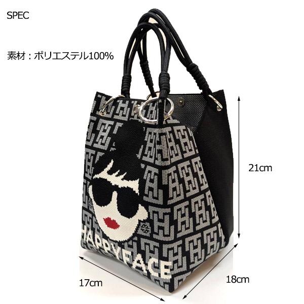 HAPPYFACE ハッピーフェイス ニットバッグ ニットトートバッグ