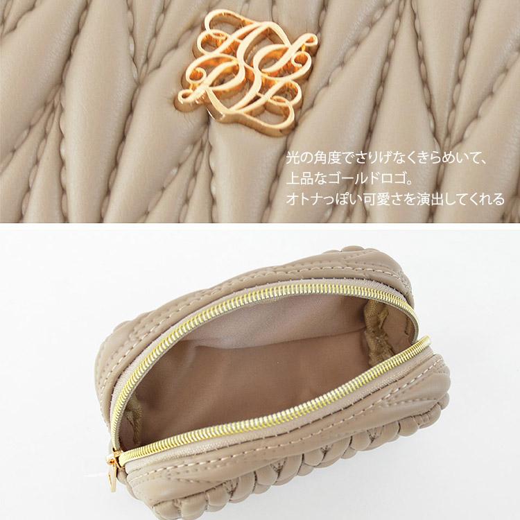 キルティングポーチ レディースミニポーチ マルチポーチ コスメポーチ