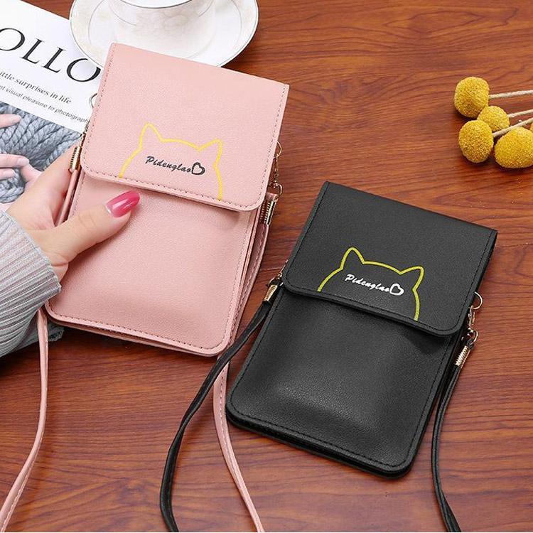スマホタッチショルダーバッグお財布ポシェット スマホポーチ