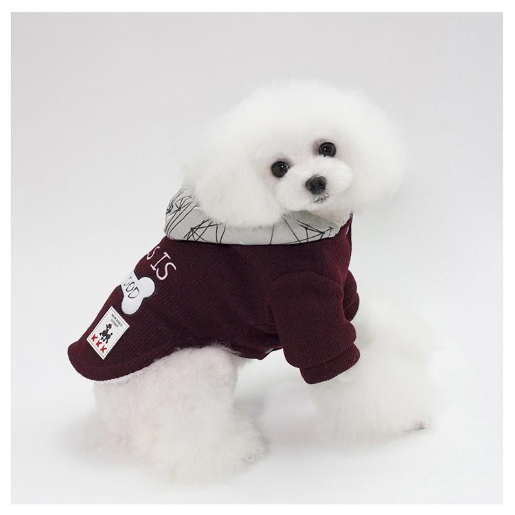 犬服 秋冬 犬用パーカー ペット服 フード付き ドッグウェア 犬用コート