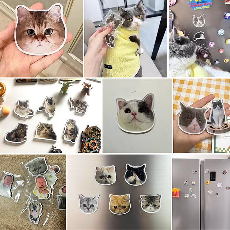 母の日ギフトお写真で作れるオリジナル アクリルパーツステッカー