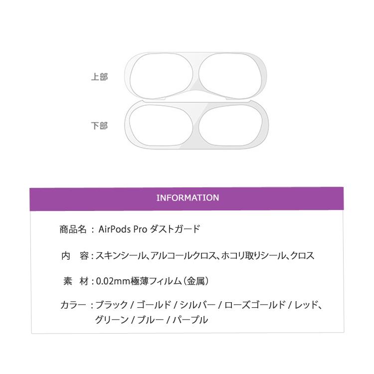 AirPods Pro ダストガード ステッカー シール 内側 防塵 ホコリガード