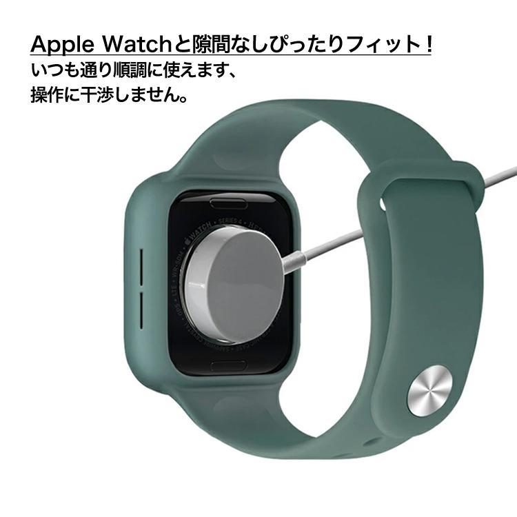 アップルウォッチバンドケース一体型バンドApple Watch Series 4/5/6/SE 40mm 44mm兼用 シリコンベルト バンド アップルウォッチバンド｜missbeki｜13