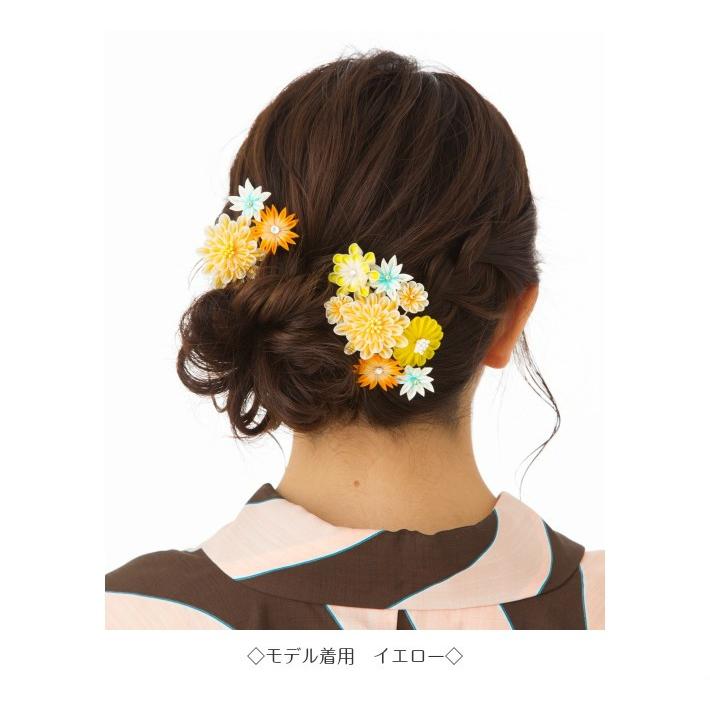 MisshKissh（ミッシュキッシュ） 髪飾り つまみ細工 コーム Uピン 