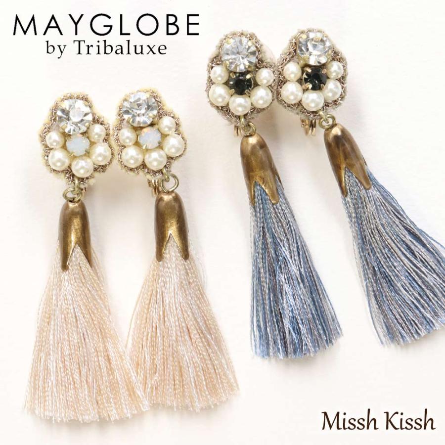 ピアス イヤリング 金属アレルギー 大ぶり パール ビジュ タッセル  