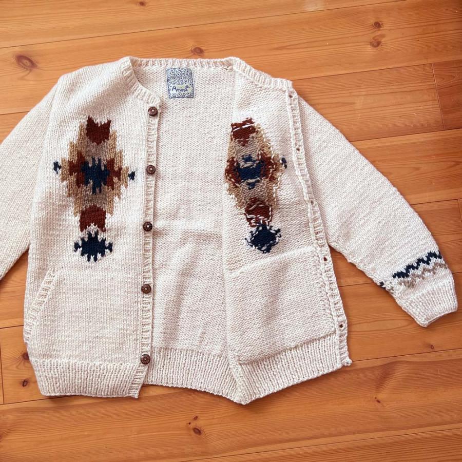 Vintage フリンジカーディガン ネイティブ オルテガ チマヨ Vintage フリンジカーディガン ネイティブ オルテガ チマヨ