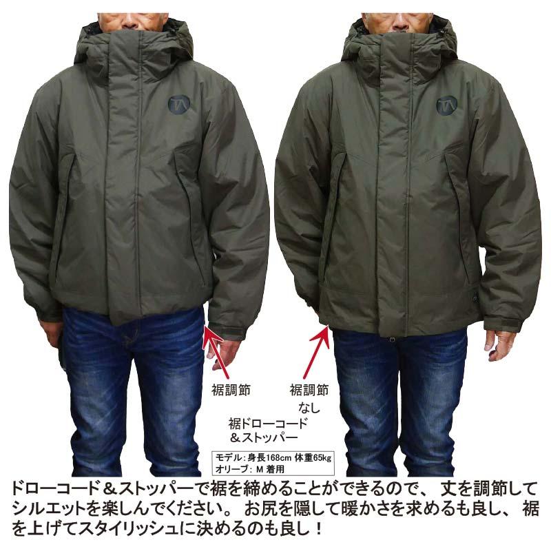 中綿入り ジャケット サーフブランド 暖かい フードジャケット