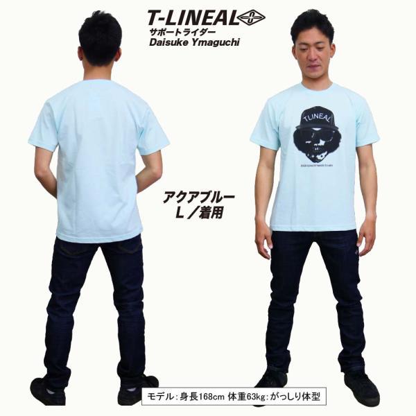 T-LINEAL サーフブランド スカル ドクロ ヘビーウェイト プリントT