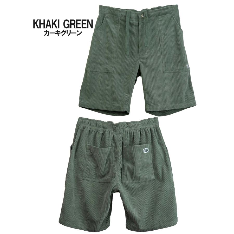 コーデュロイ ショートパンツ メンズ ハーフパンツ 短パン ベイカー
