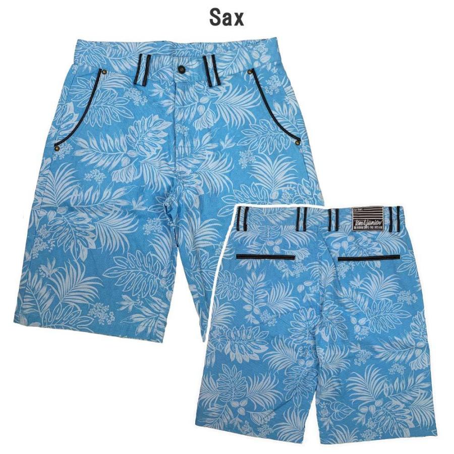 ハーフパンツ メンズ ショートパンツ 花柄プリント 膝丈 トロピカル 夏