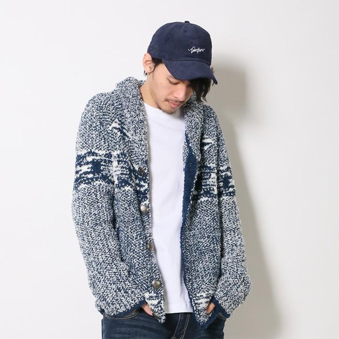 ネイティブ柄 モール ニット カーディガン ガウン ショール衿 メンズ ファッション 秋冬 エスニック柄 オルテガ柄 サーフブランド Tomtjunior Tm ミッションベイ 通販 Yahoo ショッピング