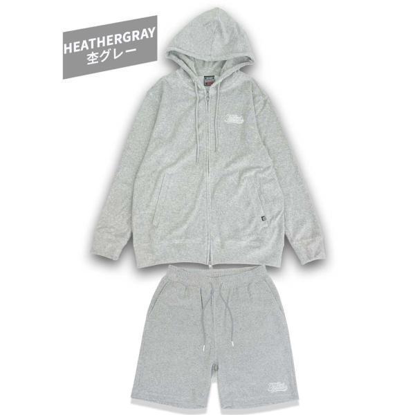 セットアップメンズ パーカー＆ショートパンツ 上下セット ジップ