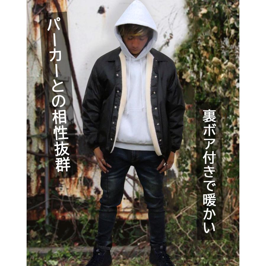 コーチジャケット 裏ボア ジャケット メンズ サーフブランド コーチジャケット 裏ボア ジャケット メンズ サーフブランド