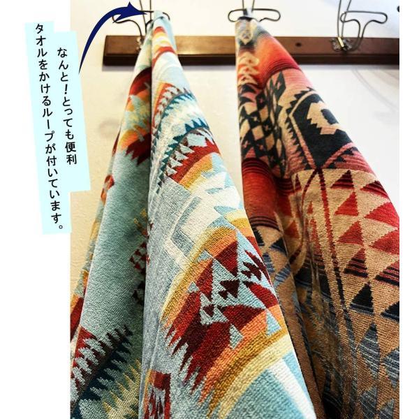 ペンドルトン【PENDLETON】ジャガード スパタオル バスタオル 大判 ビーチタオル ブランケット キャニオンランド ネイティブ タオルケット ビーチマット｜missionbay｜02