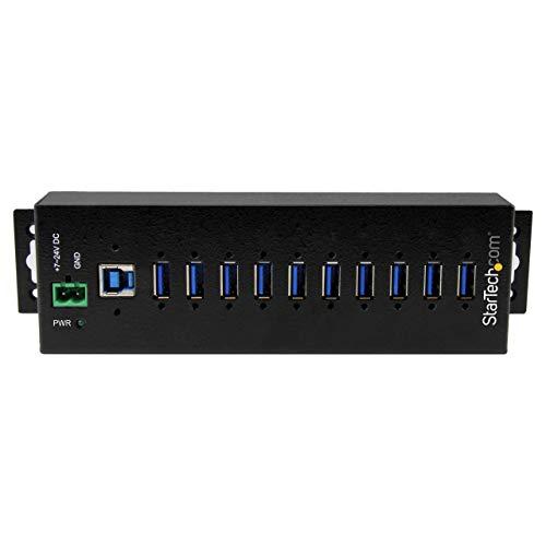 StarTech.com 10ポート産業用 USB 3.0ハブ ESD & 350Wサージ保護