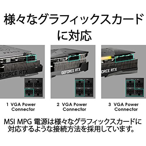 リアル MSI MPG A750GF PC電源ユニット 750W 80PLUS Gold PS www