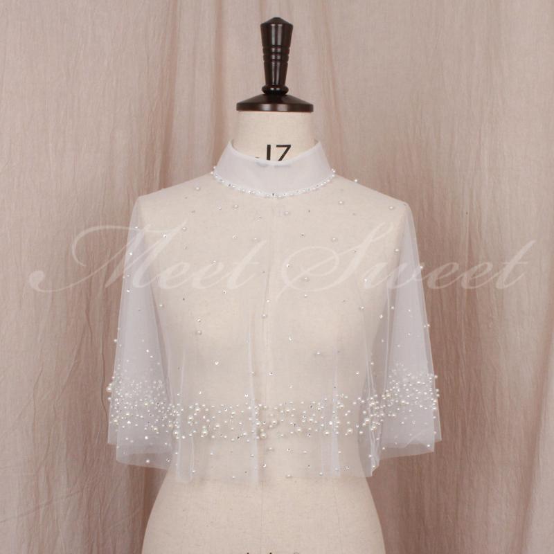 ドレスアレンジ ウェディングボレロ ハイネック ケープ 肩掛け 羽織  