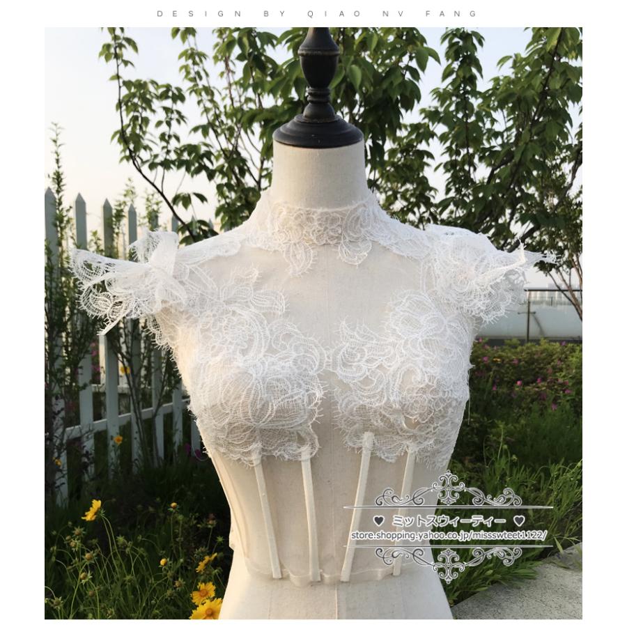 ウェディングボレロ レース ブライダル 花嫁 ウェディングドレス